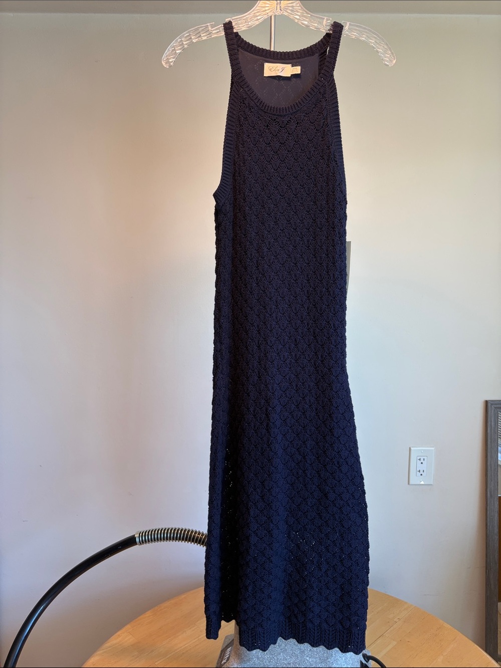 NWT Eiliza J Navy Knit Maxi Dress M